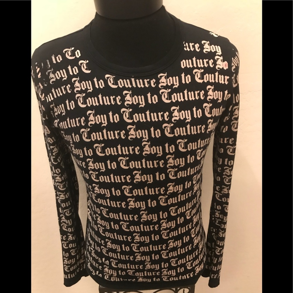JUICY COUTURE Blk Sz L Designer SHIRT